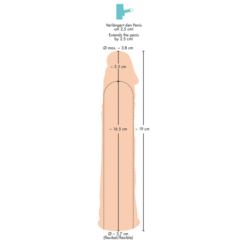 Насадка на член You2Toys Silicone Extension Flesh