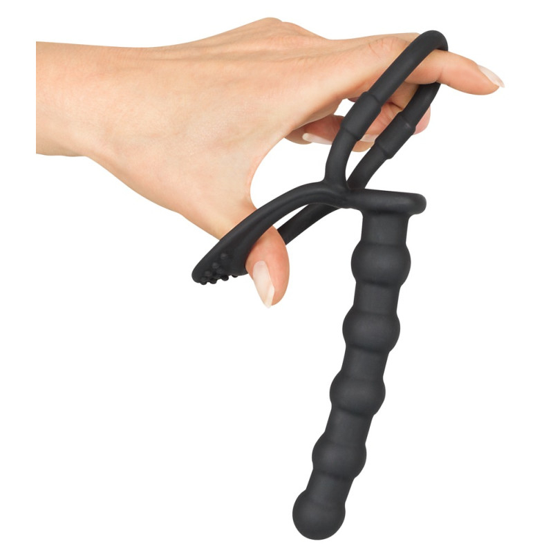 Насадка для двойного проникновения Black Velvets Cock & Ball Ring Насадка для двойного проникновения Black Velvets Cock & Ball Ring