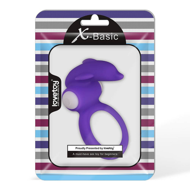Эркционное кольцо LoveToy X-Basic Dolphin Silicone Cockring Эркционное кольцо LoveToy X-Basic Dolphin Silicone Cockring