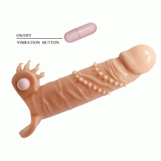 Насадка на член Pretty Love Connor Vibrating Penis Sleeve Flesh