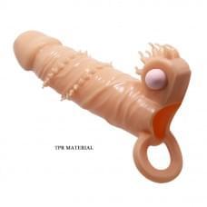 Насадка на член Pretty Love Connor Vibrating Penis Sleeve Flesh