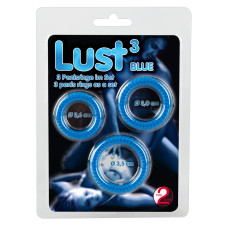 Набор эрекционных колец You2Toys Lust 3 Blue