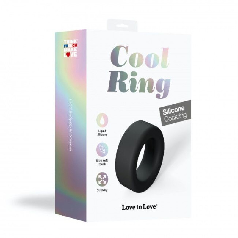 Эрекционное кольцо широкое Love To Love COOL RING - BLACK ONYX Эрекционное кольцо широкое Love To Love COOL RING - BLACK ONYX