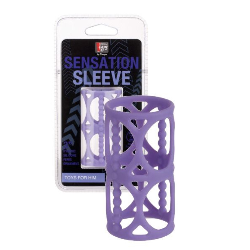 Насадка Dreamtoys Sensation Sleeve Фіолетова Насадка Dreamtoys Sensation Sleeve Фіолетова