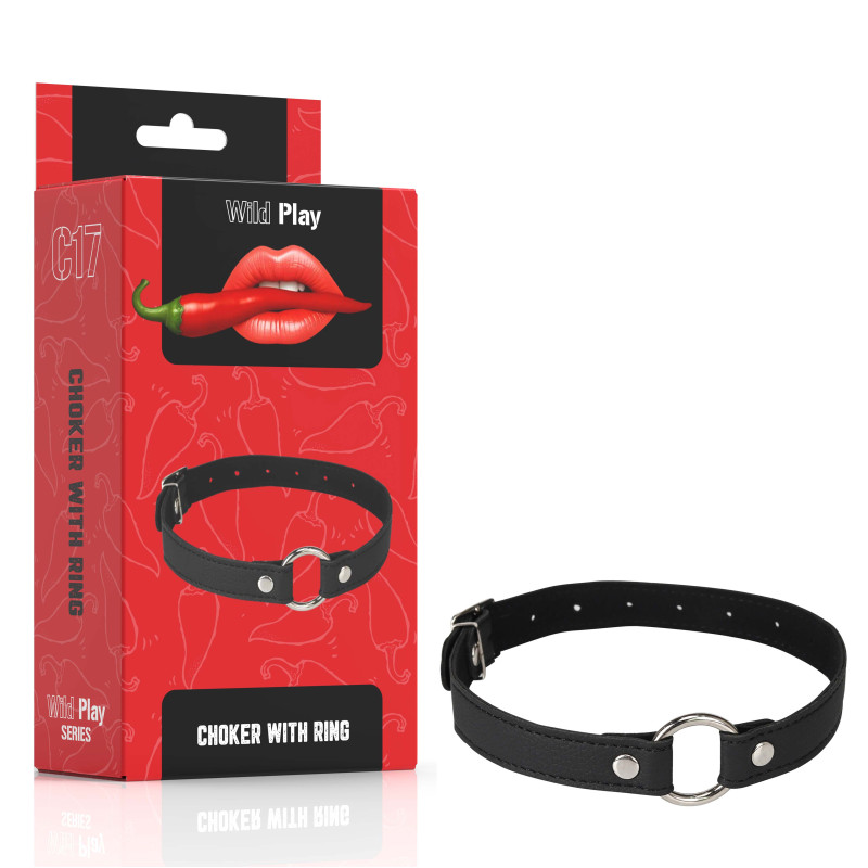 Ошейник Erospace Wild Play Choker With Ring C17