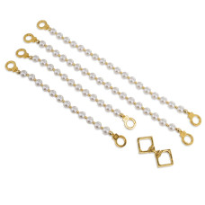 Жемчужные наручники и поножи LOCKINK Pearl Handcuffs & Anklecuffs