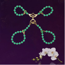 Нефритовые наручники и поножи LOCKINK Jade Handcuffs & Anklecuffs