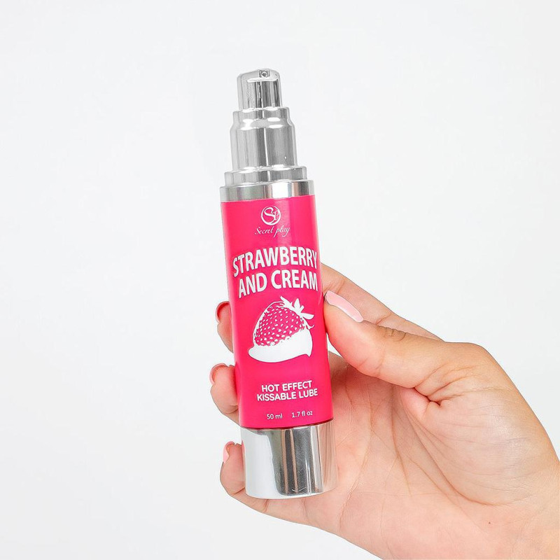 Оральный массажный лубрикант Secret Play Strawberry & Cream, 50 мл