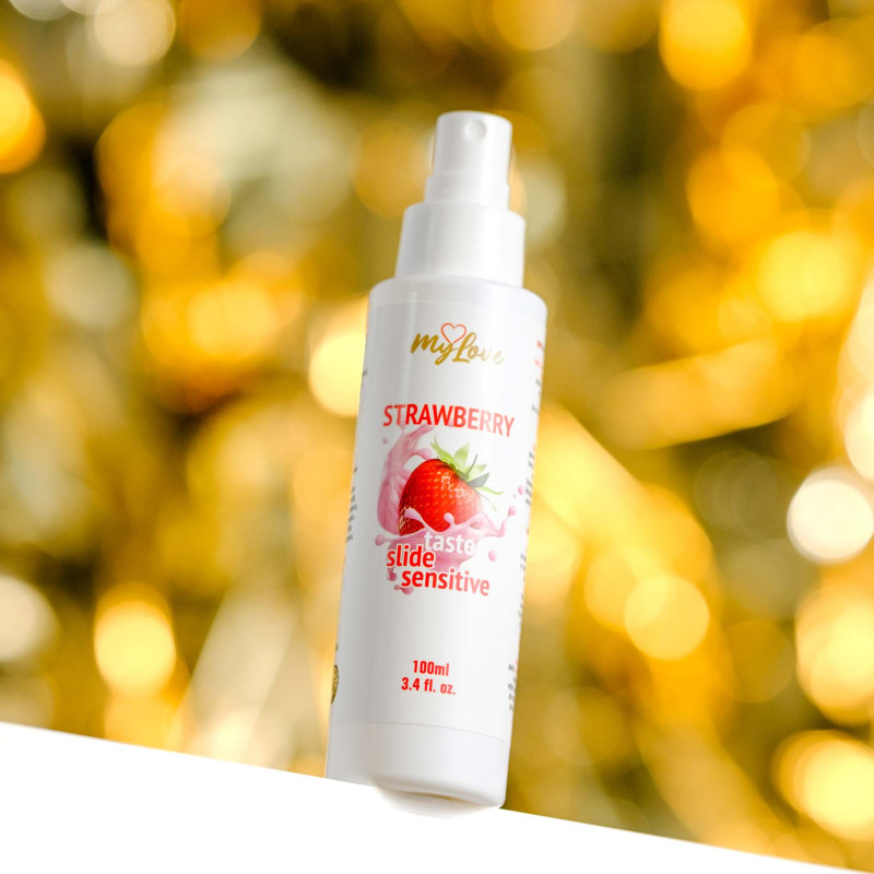 Інтимний гель-лубрикант MyLove Taste Slide Sensitive Strawberry, 100 мл