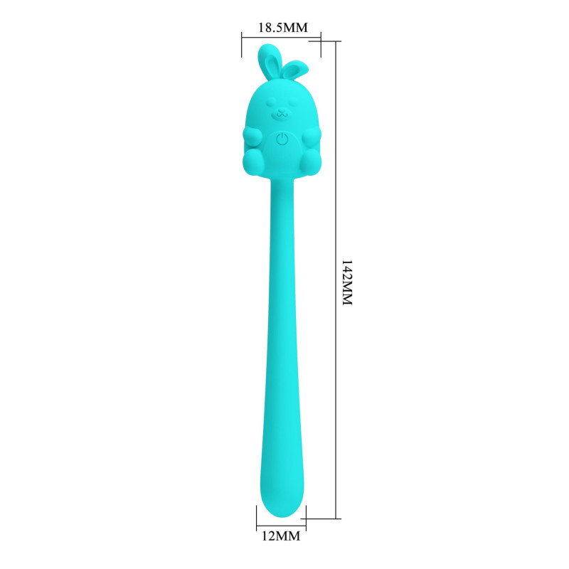 Вибратор Pretty Love Cute Bunny Turquoise, 7 vibration functions