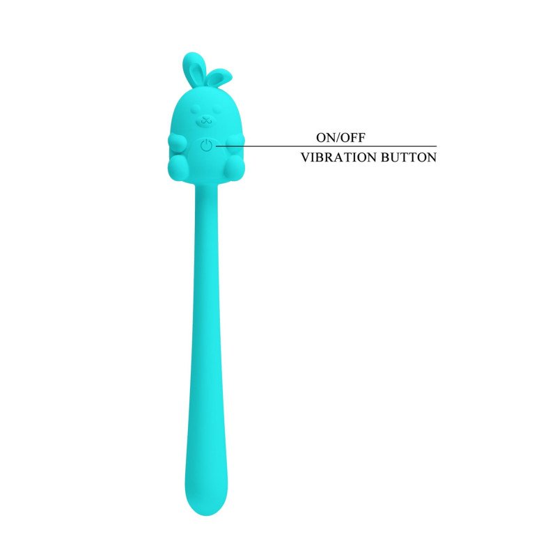 Вибратор Pretty Love Cute Bunny Turquoise, 7 vibration functions