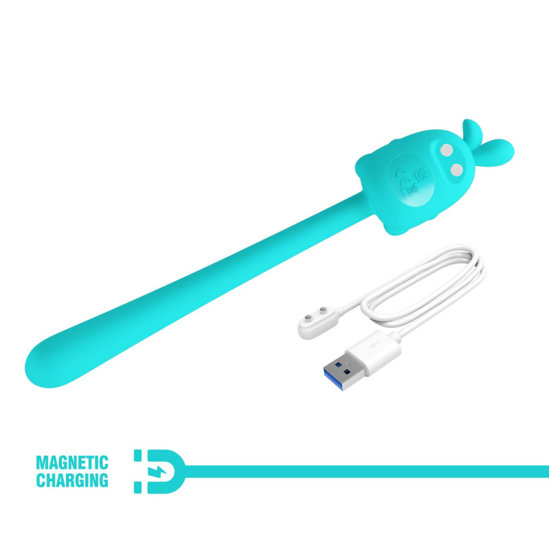 Вибратор Pretty Love Cute Bunny Turquoise, 7 vibration functions