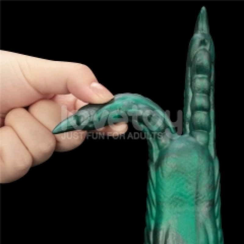 Вибростимулятор LoveToy DoubleLoveToyClaw Vibrating Silicone Dildo Savage Charm