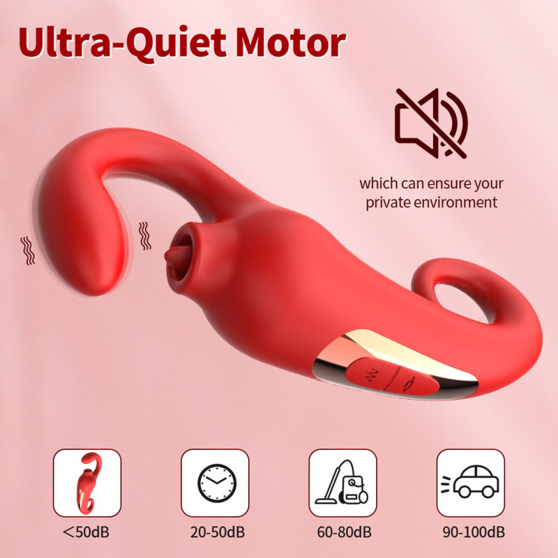 Вибратор B - Series Power Merfi, 10 Vibration Functions, 10 Frequency Tongue Licking USB
