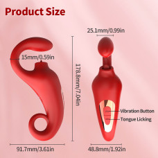 Вибратор B - Series Power Merfi, 10 Vibration Functions, 10 Frequency Tongue Licking USB
