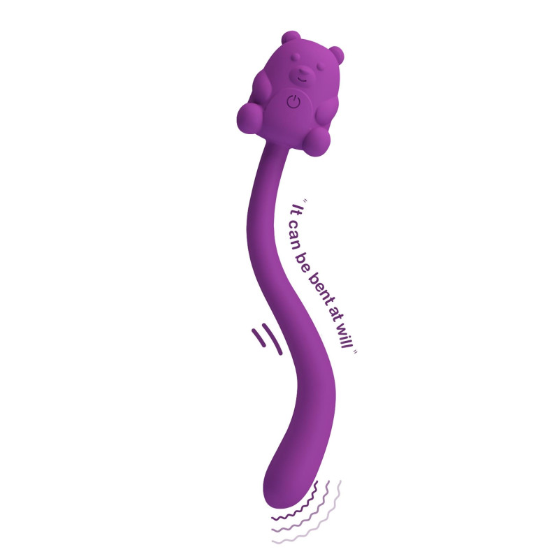 Вибратор Pretty Love Cute Bear Purple, 7 вибрационные функции