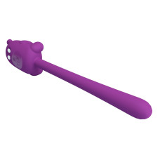 Вибратор Pretty Love Cute Bear Purple, 7 вибрационные функции