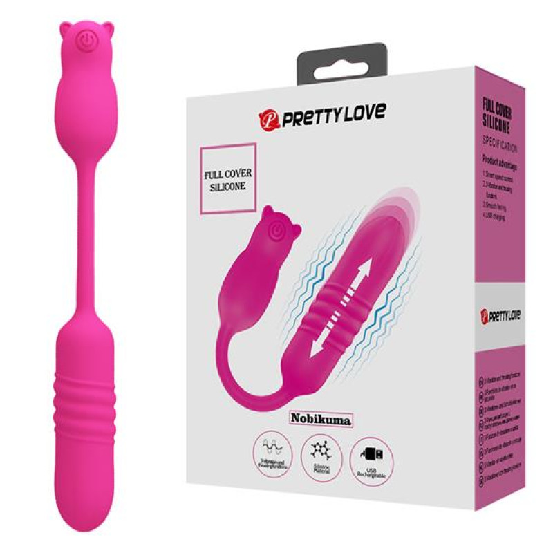 Віброяйце Pretty Love Nobikuma Thursting Bullet Pink