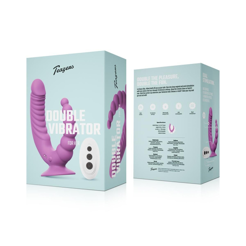 Двойной вибратор Teazers Double Vibrator