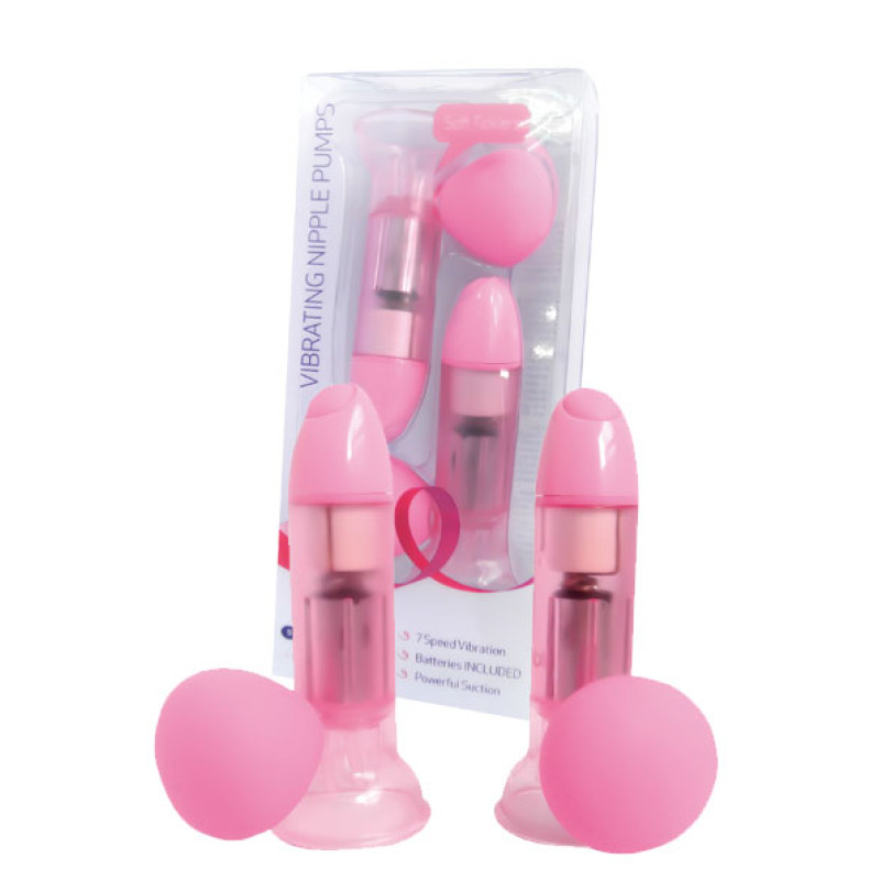 Жіночі помпи Seven Creations Premium Range Vibrating Nipple Pumps Жіночі помпи Seven Creations Premium Range Vibrating Nipple Pumps