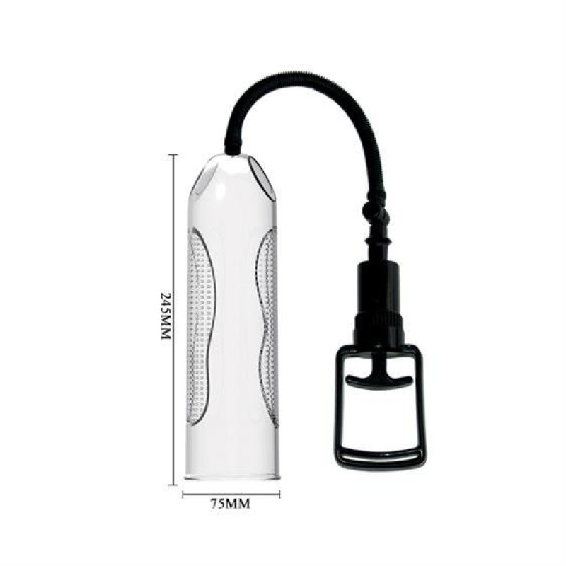 Вакуумная помпа с насадкой LyBaile Penis Pump Прозрачная