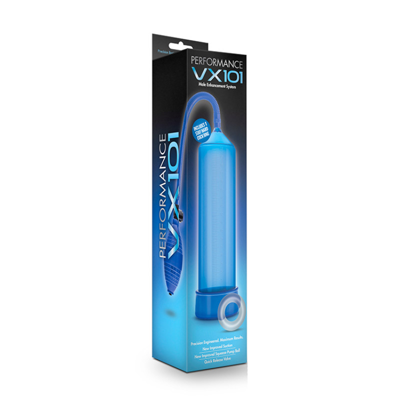 Вакуумная помпа Blush Vx101 Male Enhancement Pump Голубая Вакуумная помпа Blush Vx101 Male Enhancement Pump Голубая
