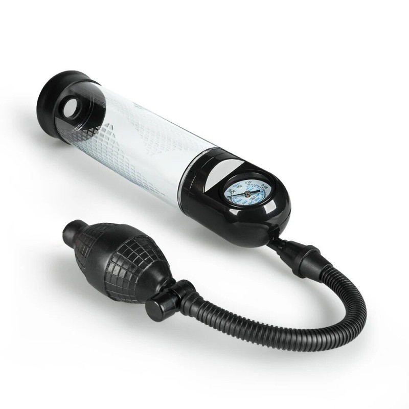 Вакуумна помпа Men Powerup зі стрілковим манометром і ручною «грушею»