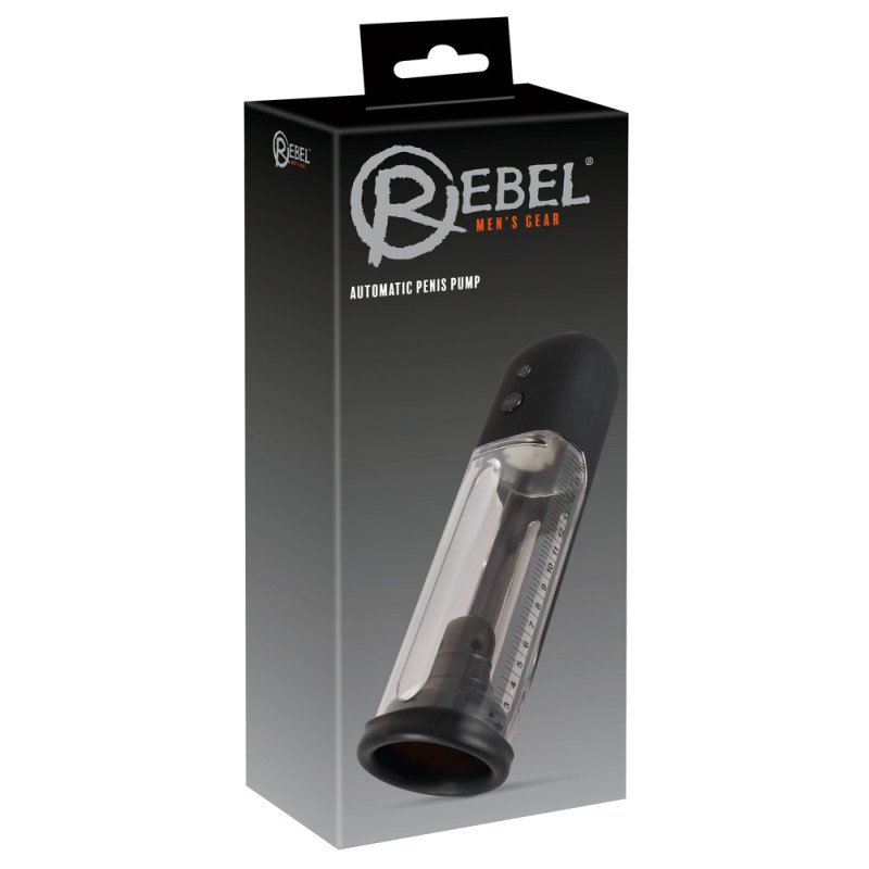 Мужская помпа Rebel Automatic Penis Pump Черная/Прозрачная Мужская помпа Rebel Automatic Penis Pump Черная/Прозрачная