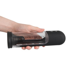 Мужская помпа Rebel Automatic Penis Pump Черная/Прозрачная
