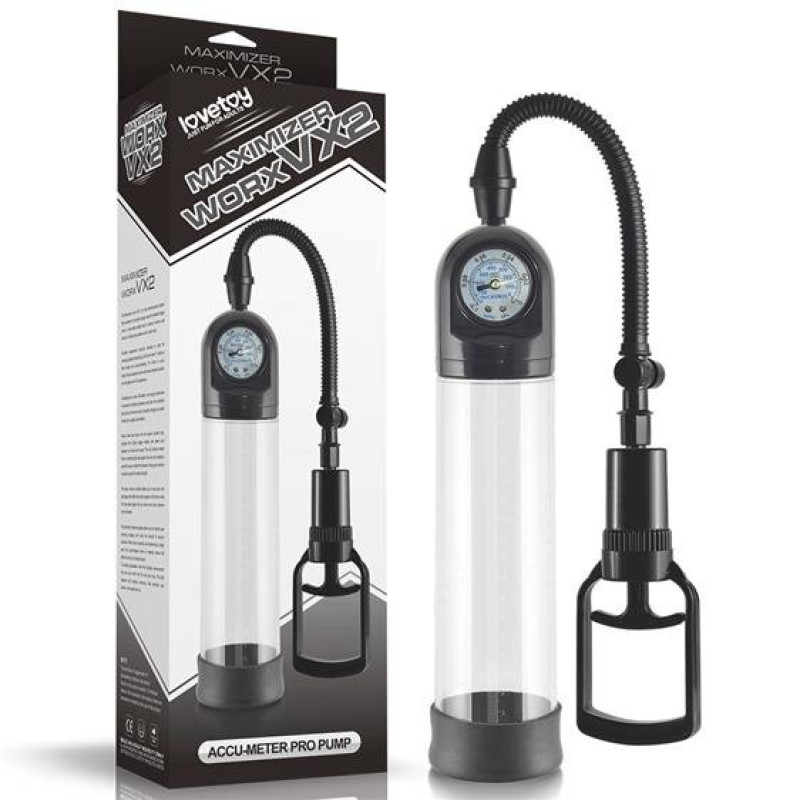 Вакуумна помпа LoveToy Maximizer Worx VX2 Accu Meter Pump Вакуумна помпа LoveToy Maximizer Worx VX2 Accu Meter Pump