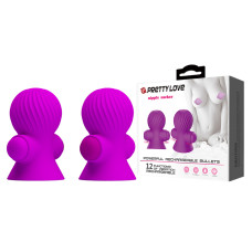Вакуумная помпа для сосков Pretty Love Nipple Sucker Purple