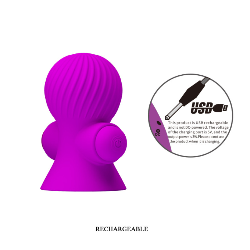 Вакуумная помпа для сосков Pretty Love Nipple Sucker Purple Вакуумная помпа для сосков Pretty Love Nipple Sucker Purple