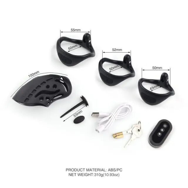 Клетка для члена с электростимуляцией LOCKINK SEVANDA Nautilus Estim Chastity Cage