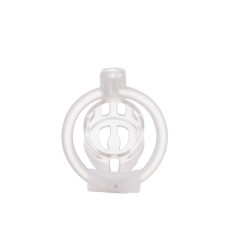 Клетка для пениса LOCKINK SEVANDA Plastic Penis Chastity Cage, прозрачная, 3 кольца разных размеров