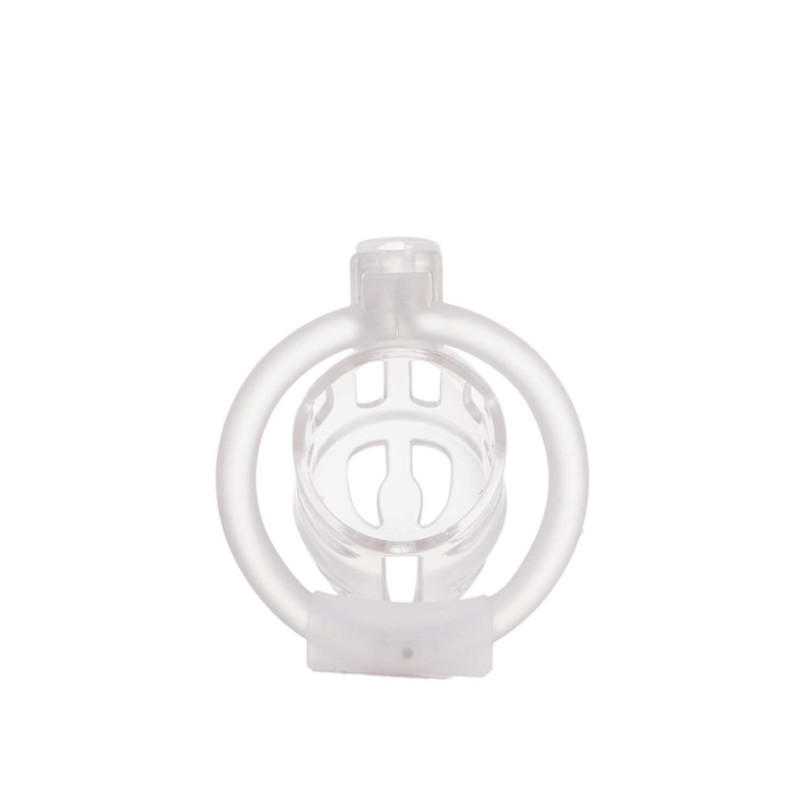 Клетка для пениса LOCKINK SEVANDA Plastic Penis Chastity Cage, прозрачная, 3 кольца разных размеров