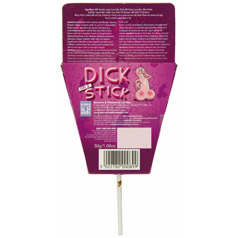 Шоколадный член на палочке SPENCER & FLEETWOOD Dick on a Stick 30 гр Шоколадный член на палочке SPENCER & FLEETWOOD Dick on a Stick 30 гр