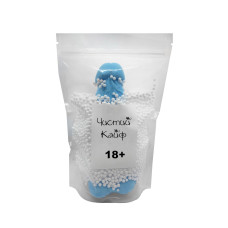 Крафтовое мыло-член с присоской Чистый Кайф Голубое XL