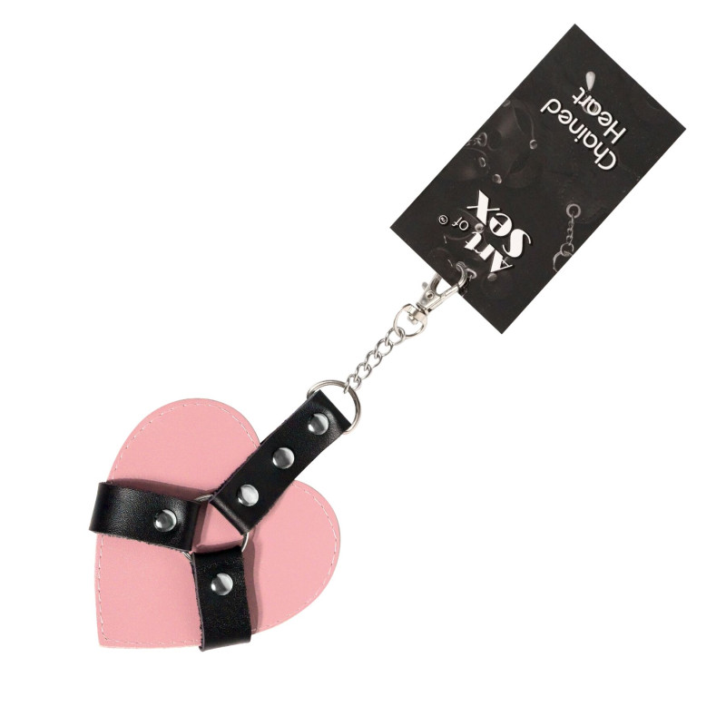 Брелок на карабіні для ключів Art of Sex Chained Heart, Рожевий Брелок на карабіні для ключів Art of Sex Chained Heart, Рожевий