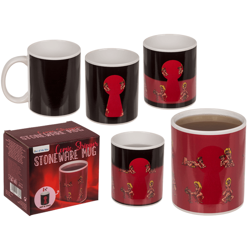 Чашка з термоефектом OOTB Stoneware Mug Comic Stripper Чашка з термоефектом OOTB Stoneware Mug Comic Stripper
