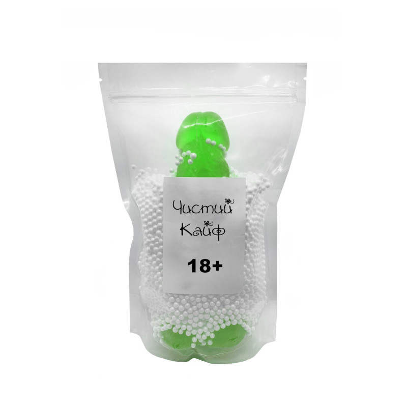 Крафтовое мыло-член с присоской Чистый Кайф Зеленое XL Крафтовое мыло-член с присоской Чистый Кайф Зеленое XL