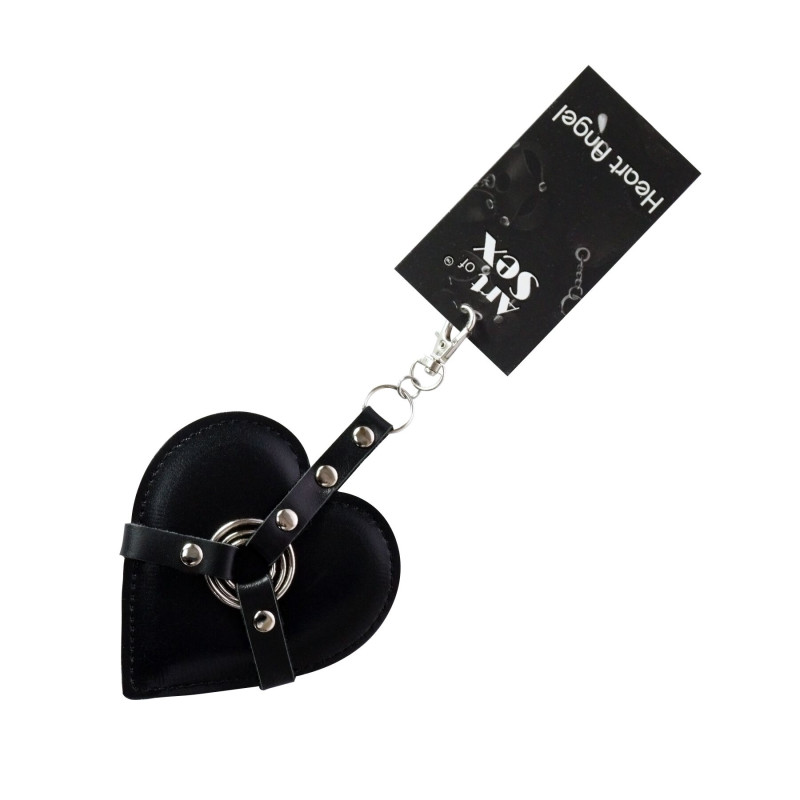 Брелок на карабине для ключей Art of Sex Heart Angel, Черный Брелок на карабине для ключей Art of Sex Heart Angel, Черный