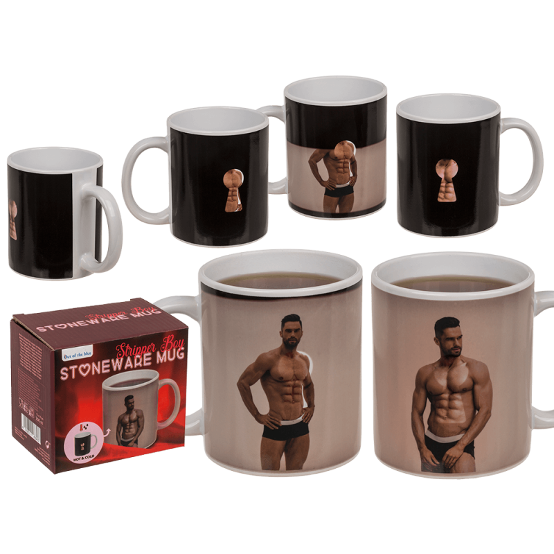 Чашка з термоефектом OOTB Stoneware Mug Stripper Boy Чашка з термоефектом OOTB Stoneware Mug Stripper Boy