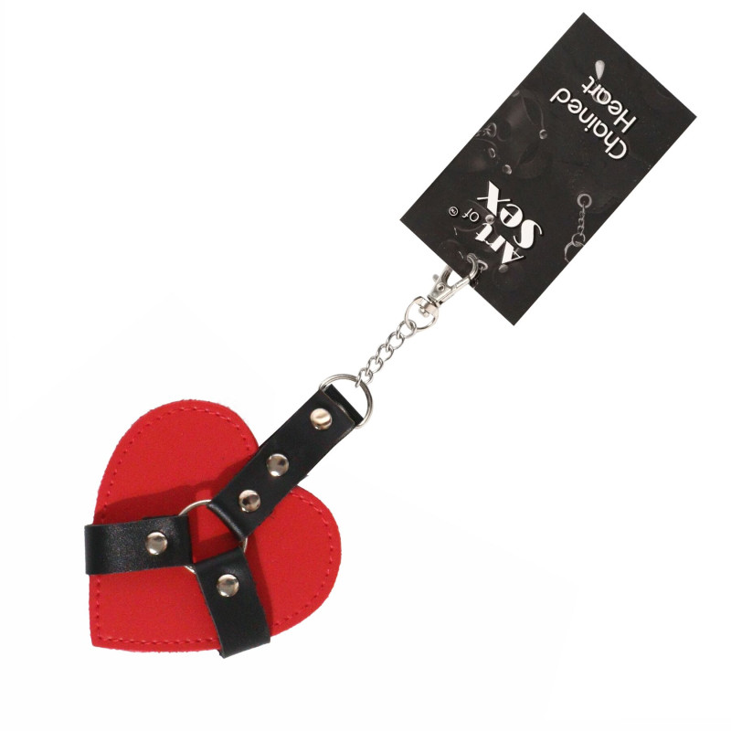 Брелок на карабіні для ключів Art of Sex Chained Heart, Червоний Брелок на карабіні для ключів Art of Sex Chained Heart, Червоний
