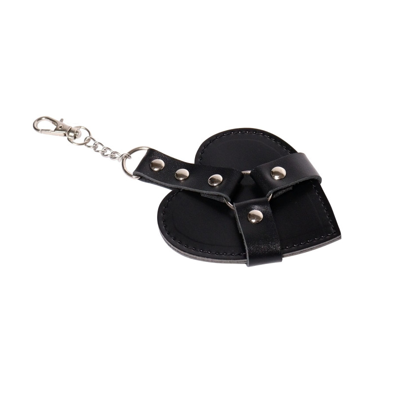 Брелок на карабине для ключей Art of Sex Chained Heart, Черный