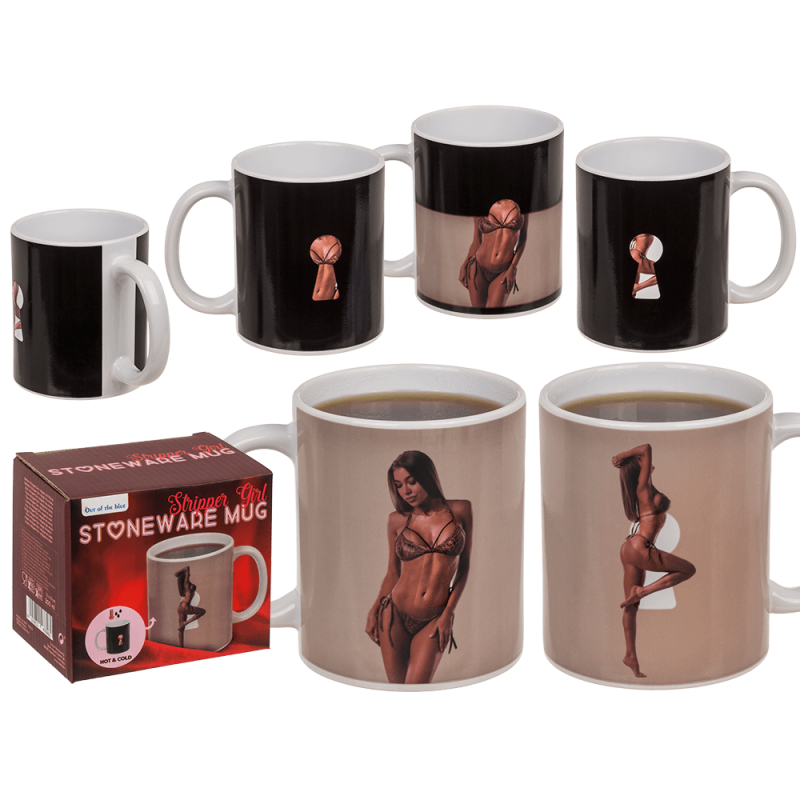 Чашка с термоэффектом OOTB Stoneware Mug Stripper Girl Чашка с термоэффектом OOTB Stoneware Mug Stripper Girl