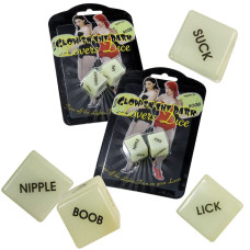Игральные кубики SPENCER and FLEETWOOD Glow in the Dark Love Dice