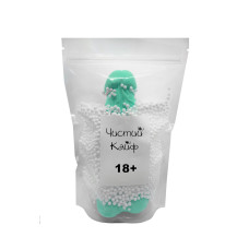 Крафтовое мыло-член с присоской Чистый Кайф Бирюзовое XL