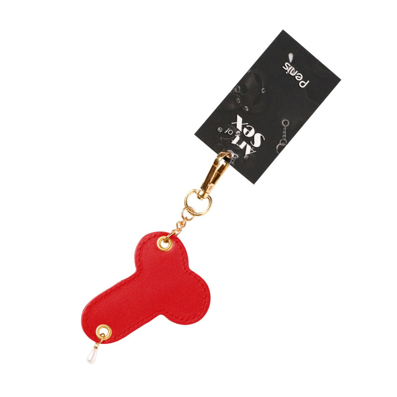 Брелок на карабине для ключей Art of Sex Fhallus, Красный Брелок на карабине для ключей Art of Sex Fhallus, Красный