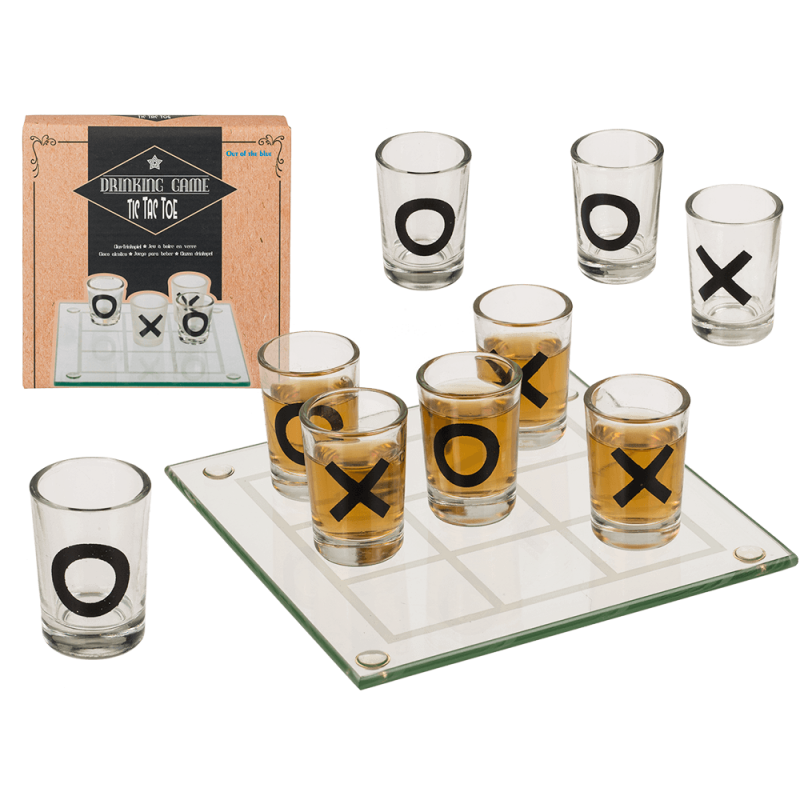 Набір склянок OOTB Drinking Game Tic Tac Toe, 9 шт. Набір склянок OOTB Drinking Game Tic Tac Toe, 9 шт.