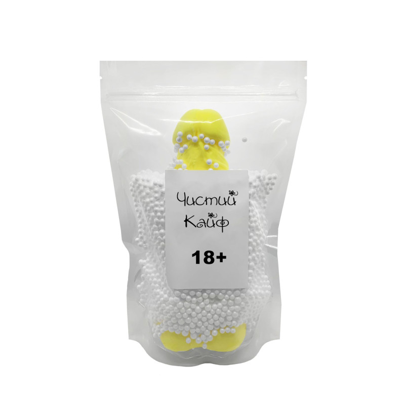 Крафтовое мыло-член с присоской Чистый Кайф Желтое XL Крафтовое мыло-член с присоской Чистый Кайф Желтое XL